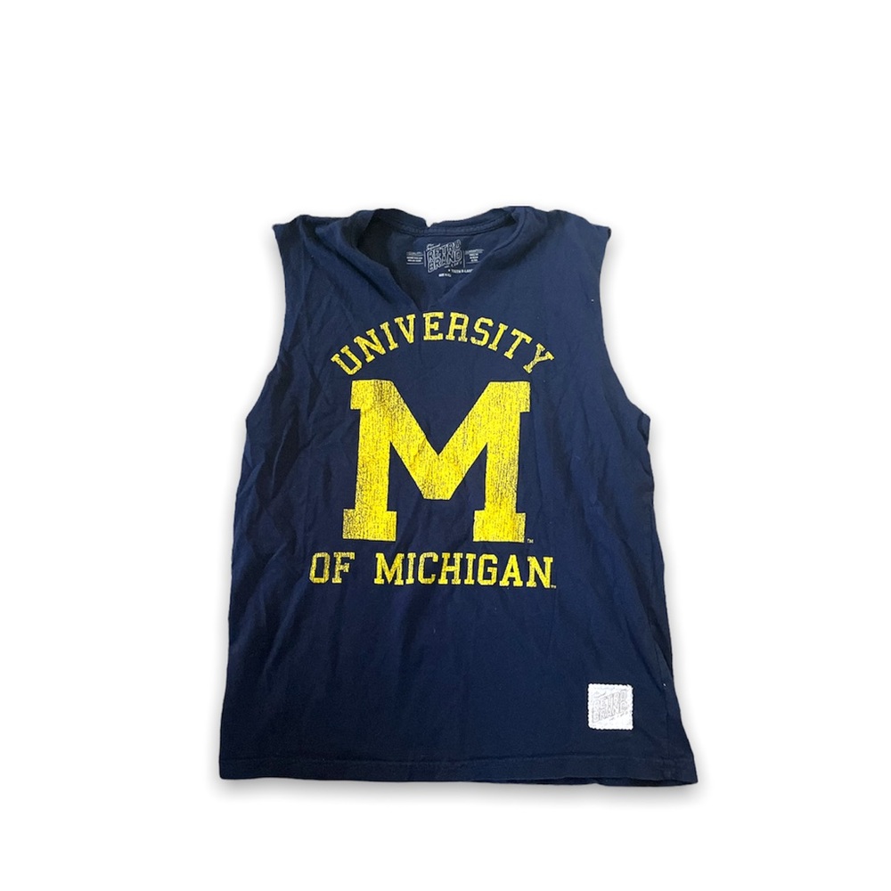 university of michigan muscle tshirt